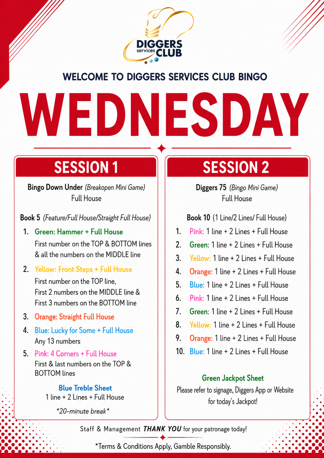 Wednesday AM Bingo