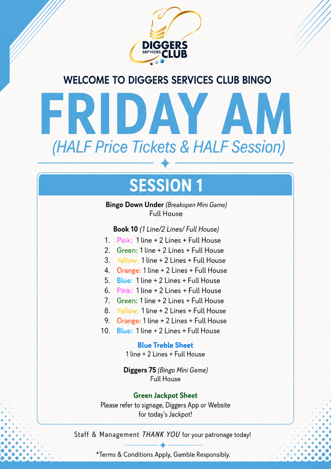Friday AM Bingo