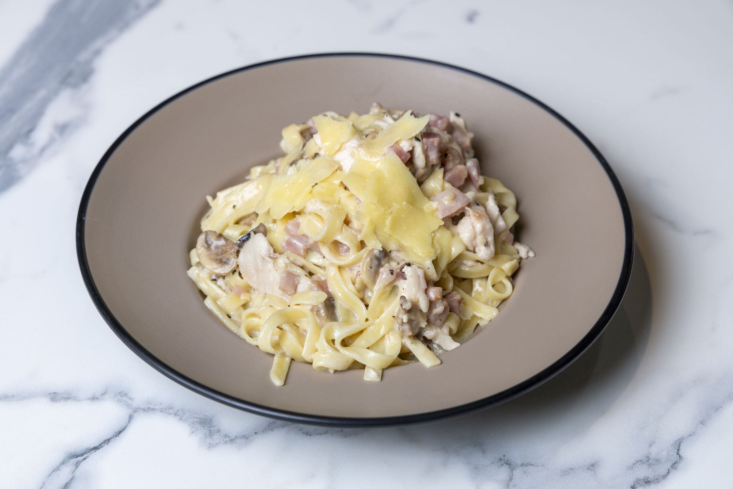 Chicken Fettucine Carbonara at Essence Restaurant