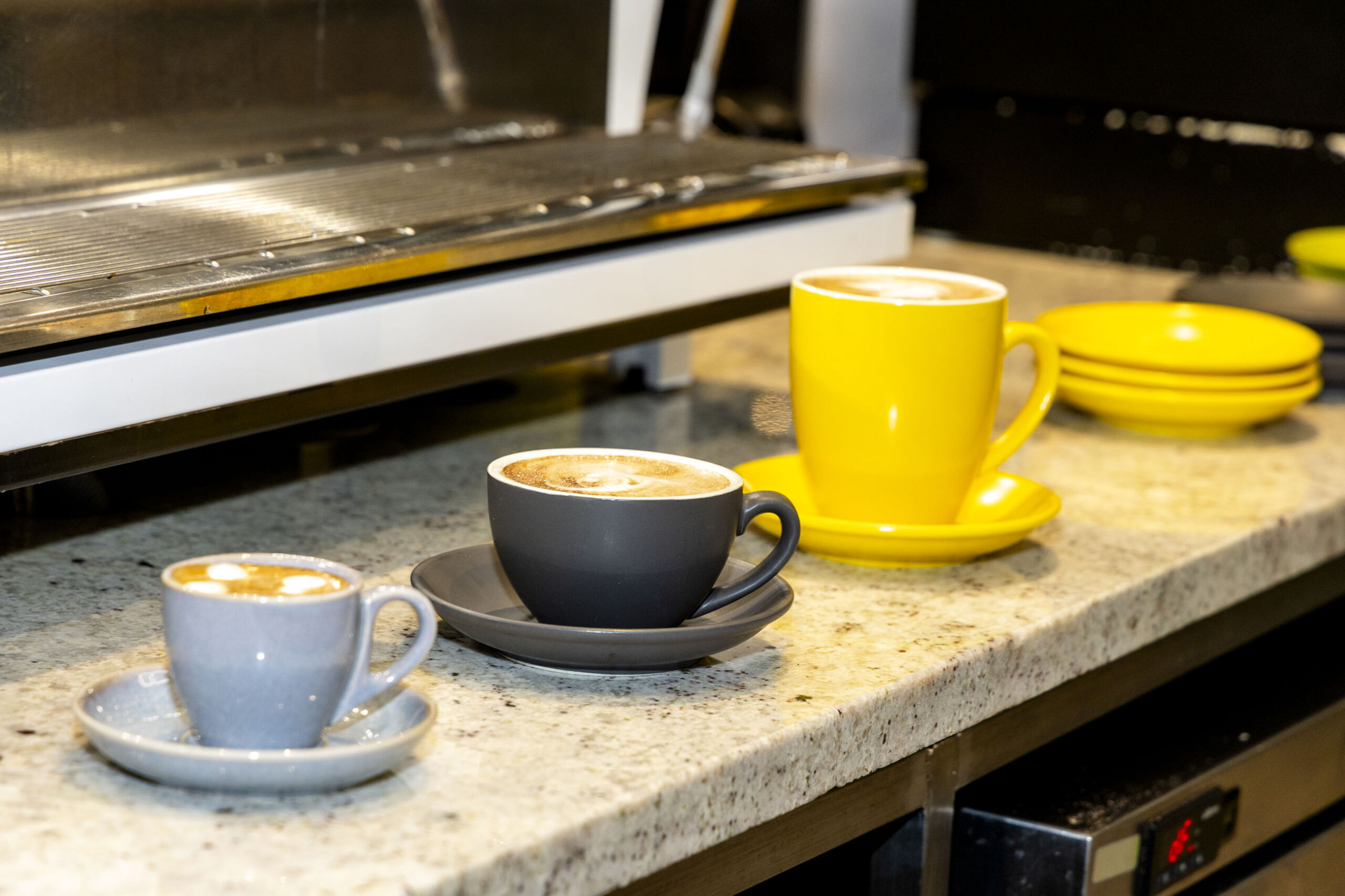Freshly brewed barista coffees at Bravo Café