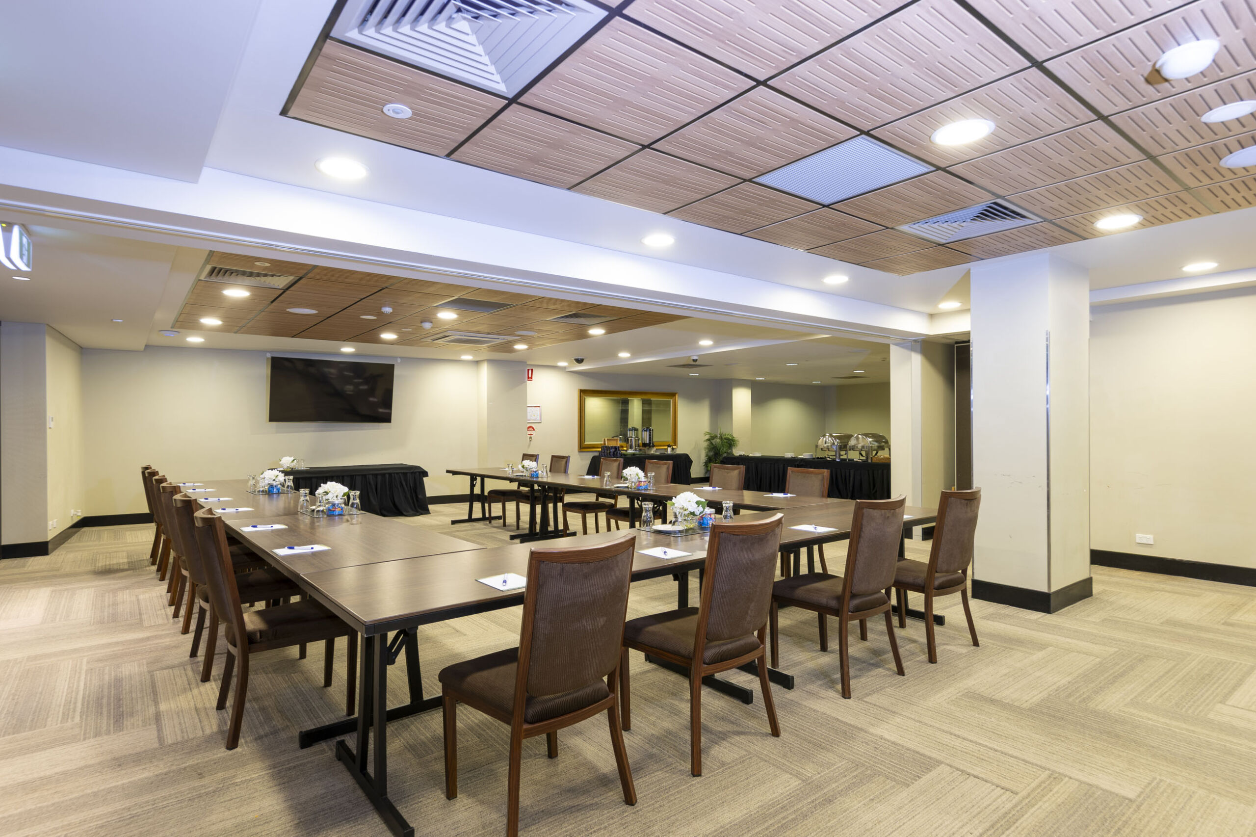 Kensington Room U-Shape meeting layout at Diggers Services Club