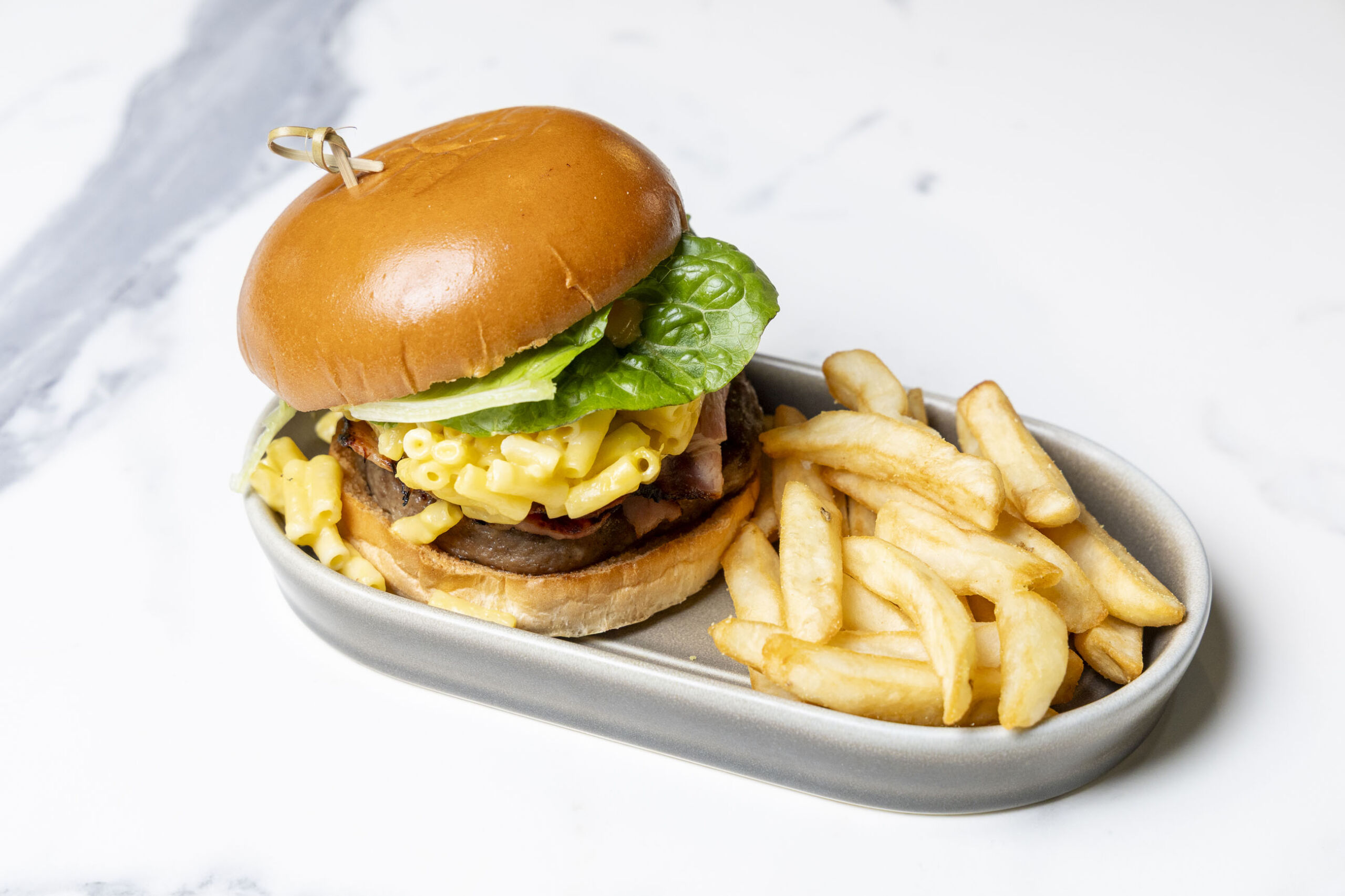 Mac Daddy Burger at Essence Restaurant