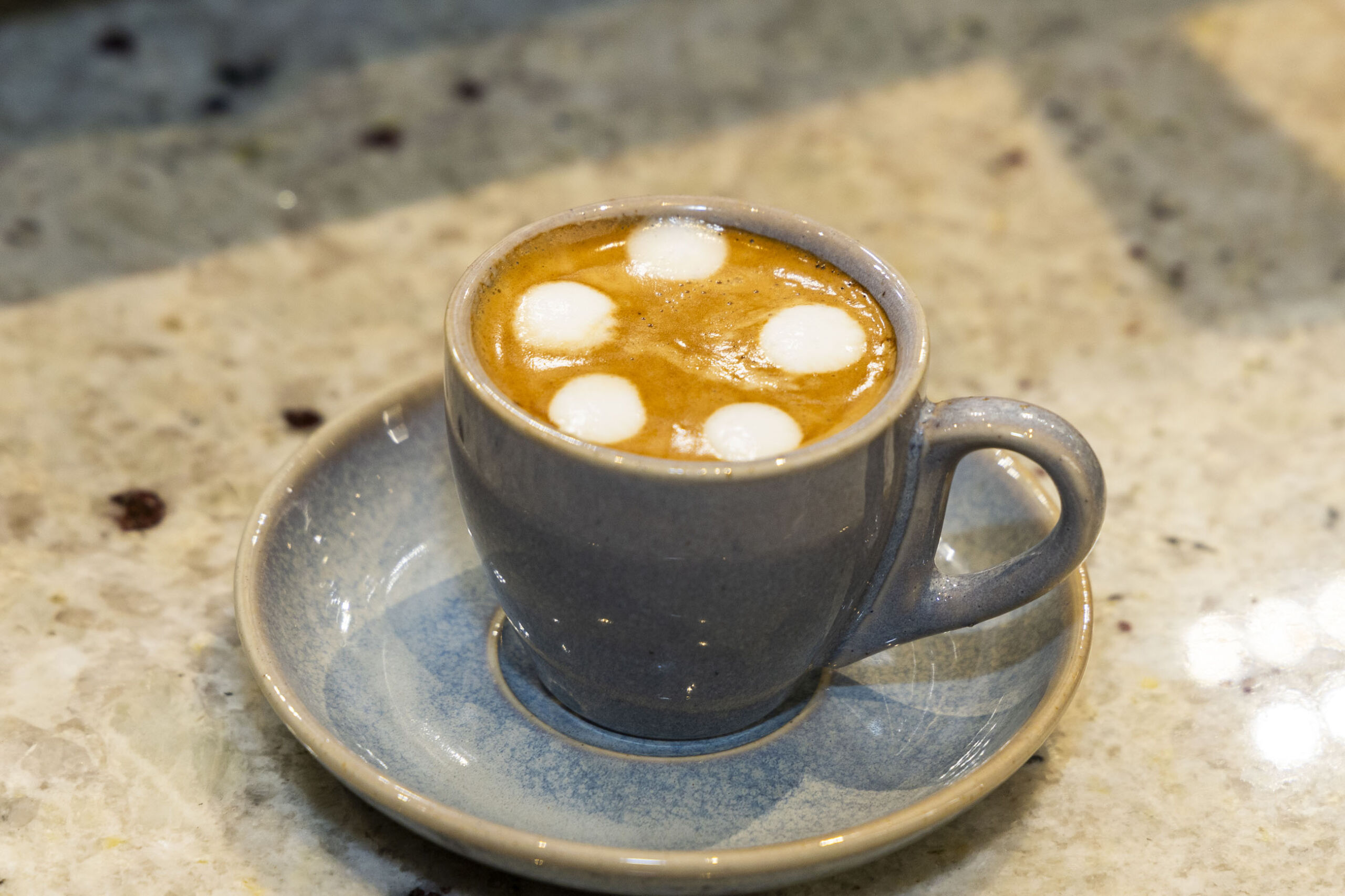 Piccolo coffee close-up at Bravo Café
