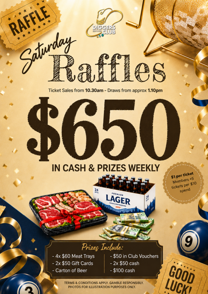 Weekly Saturday Raffles