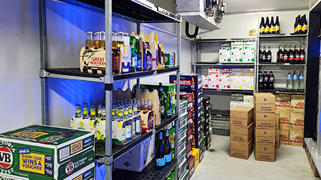Roadies Cool room gets your drinks cold