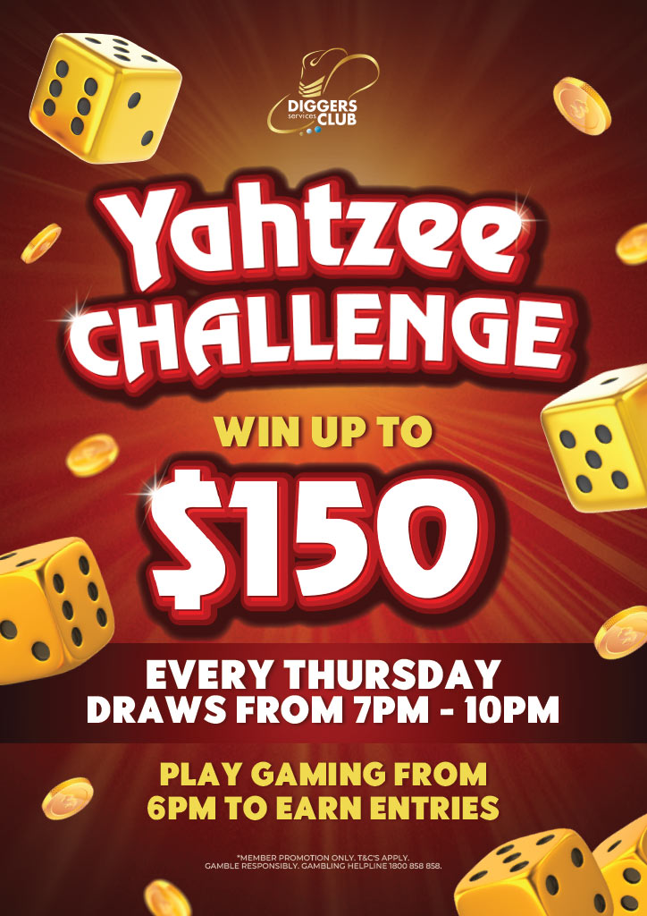Yahtzee Challenge Gameshow – Thursday